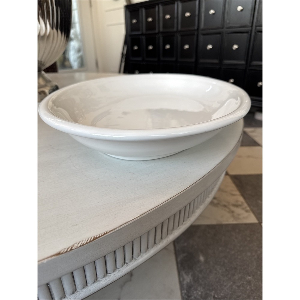 Sur La Table Large Oval Serving Platter White Eartenware 19.25 x 14 Inches